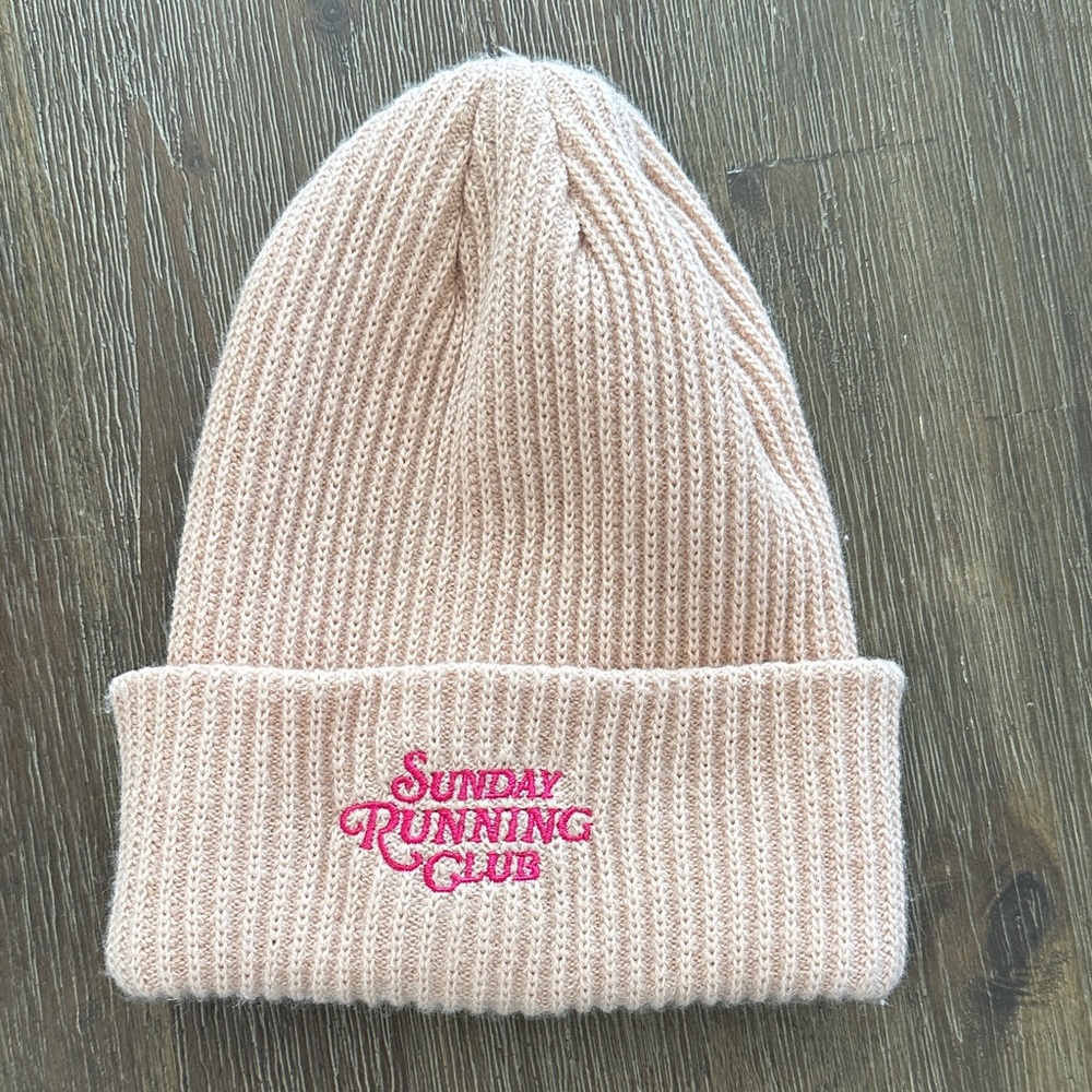 Anthropologie Daily Practice Pink Beanie